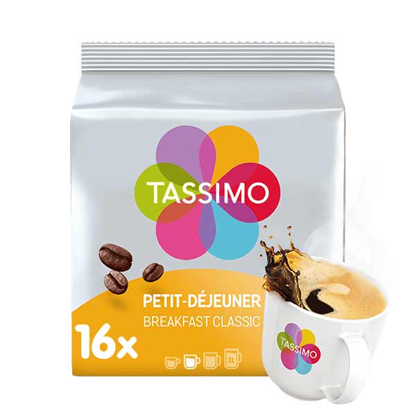Dosette Tassimo Petit-Déjeuner Classic -16 T-Discs - Quick-Coffee